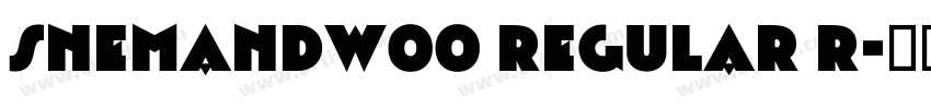 SnemandW00 Regular R字体转换